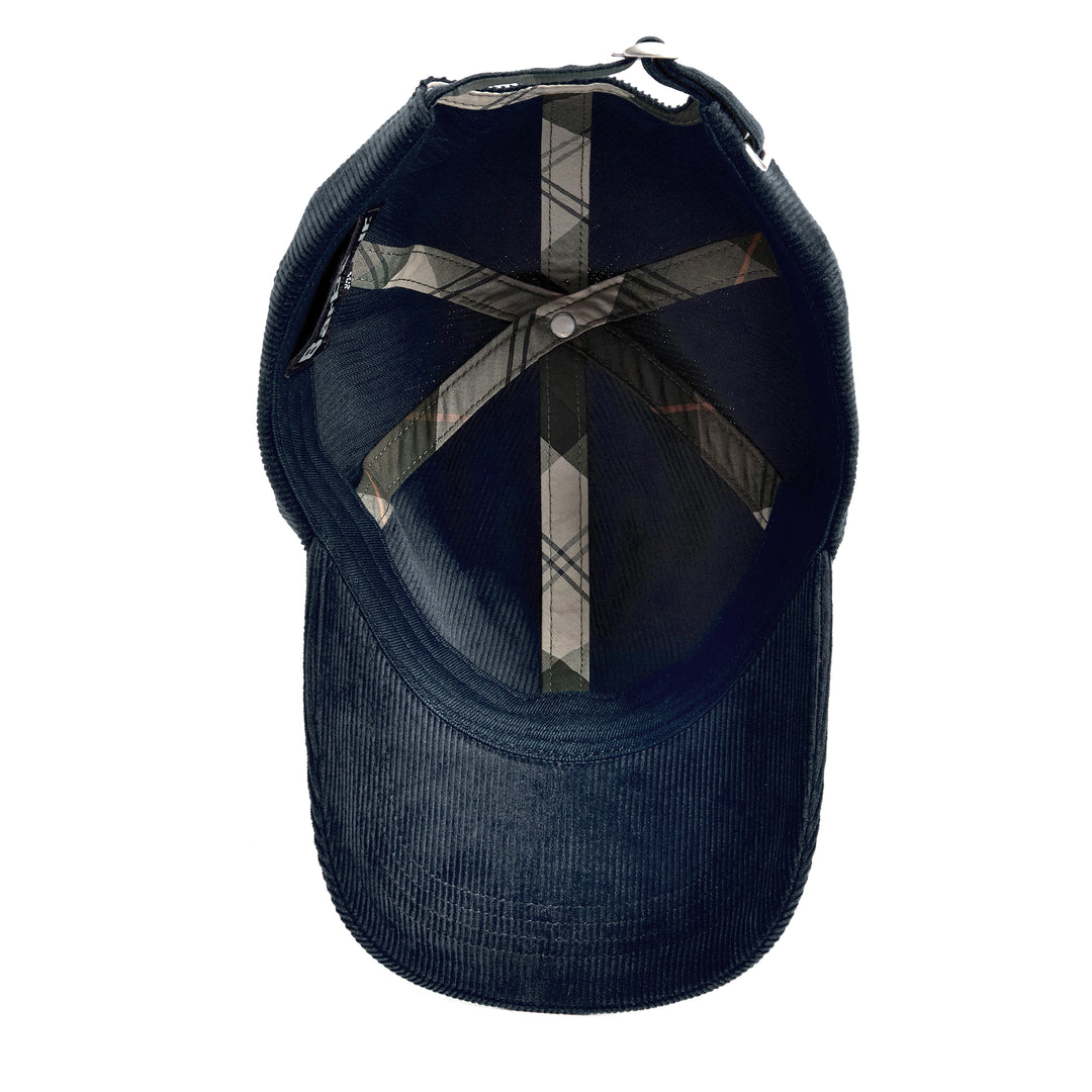 Barbour Bayfield Corduroy Baseball Cap in Navy