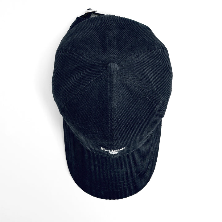 Barbour Bayfield Corduroy Baseball Cap in Navy