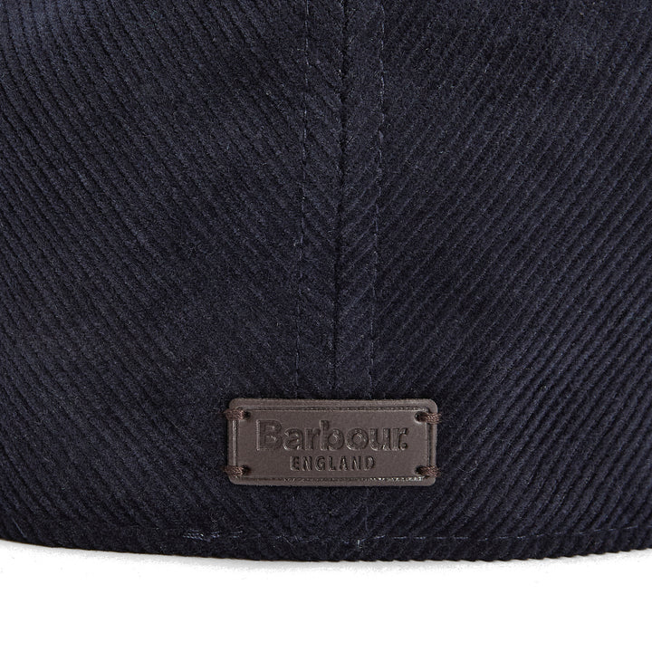 Barbour Bayfield Corduroy Flat Cap in Navy