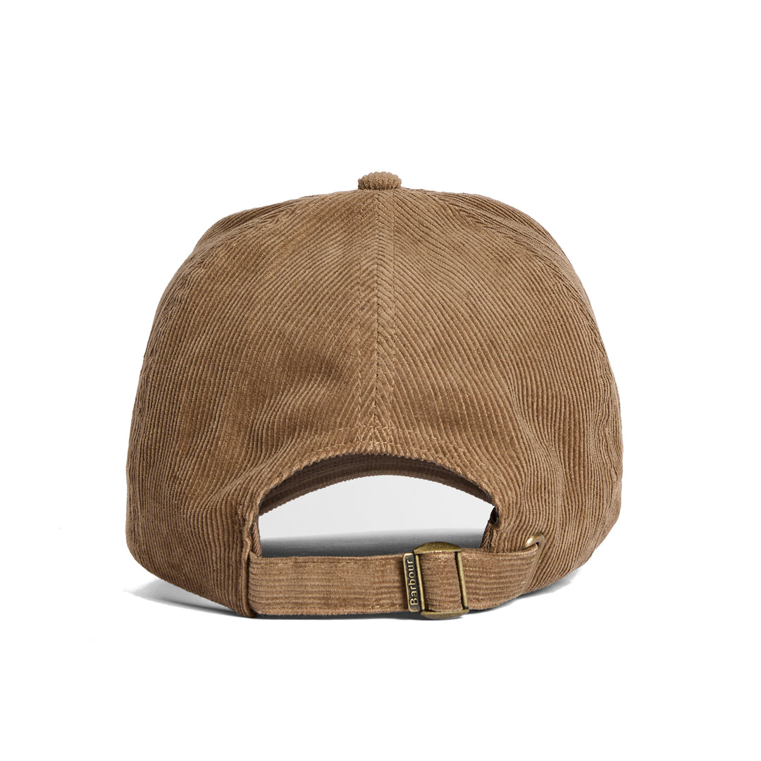 Barbour Bayfield Corduroy Baseball Cap in Beige