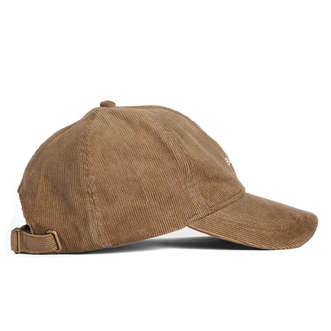 Barbour Bayfield Corduroy Baseball Cap in Beige