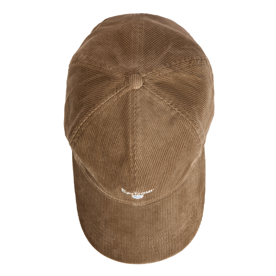 Barbour Bayfield Corduroy Baseball Cap in Beige