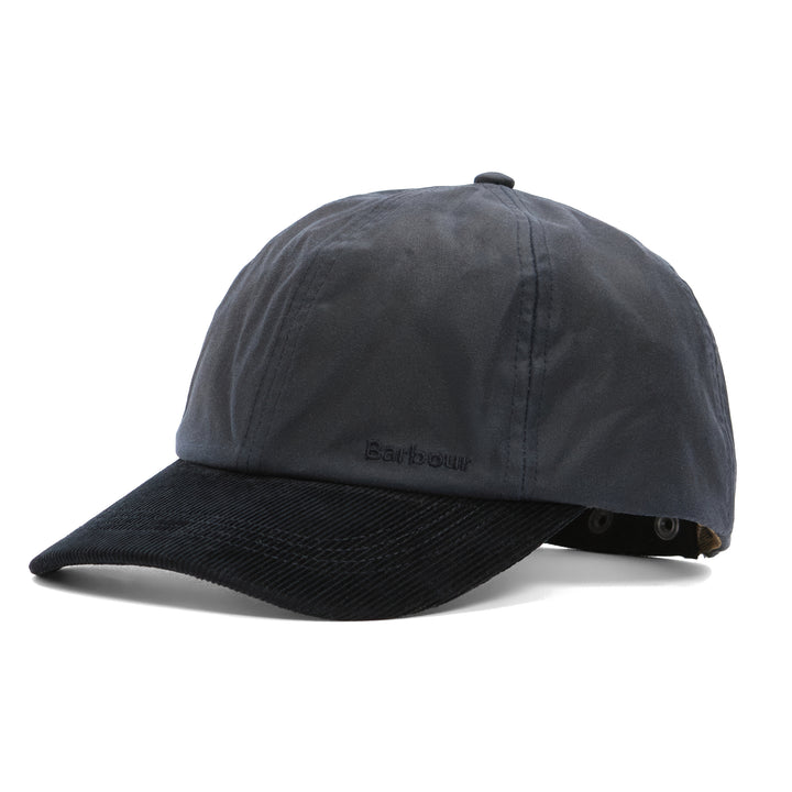 Barbour Women's Beadnell Waxed Baseball Cap in Navy
