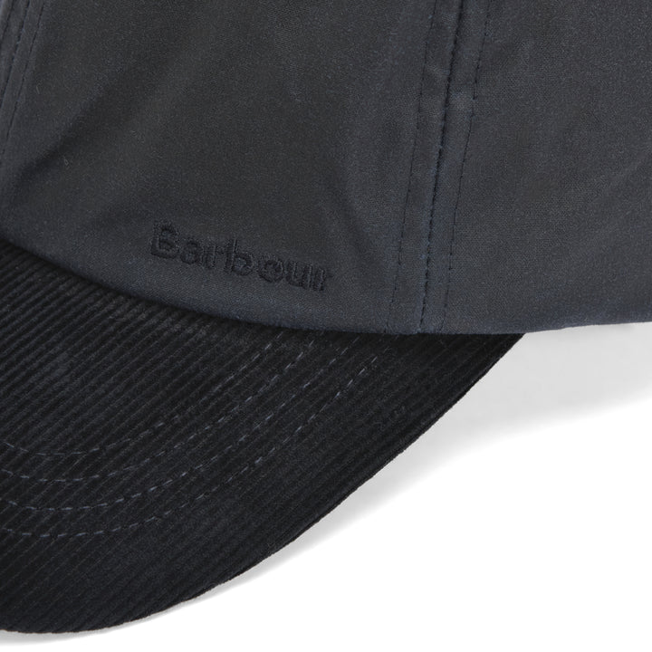 Barbour Women's Beadnell Waxed Baseball Cap in Navy
