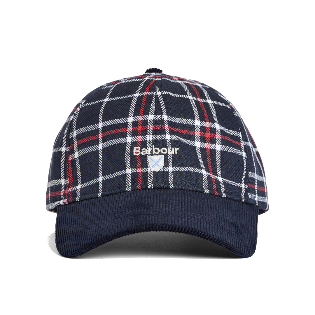Barbour Benson Tartan Baseball Cap Navy