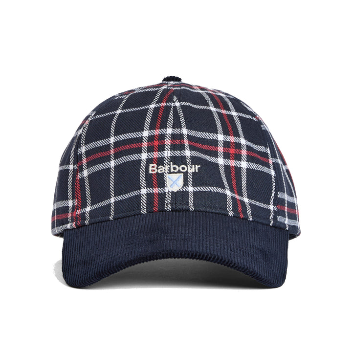Barbour Benson Tartan Baseball Cap Navy