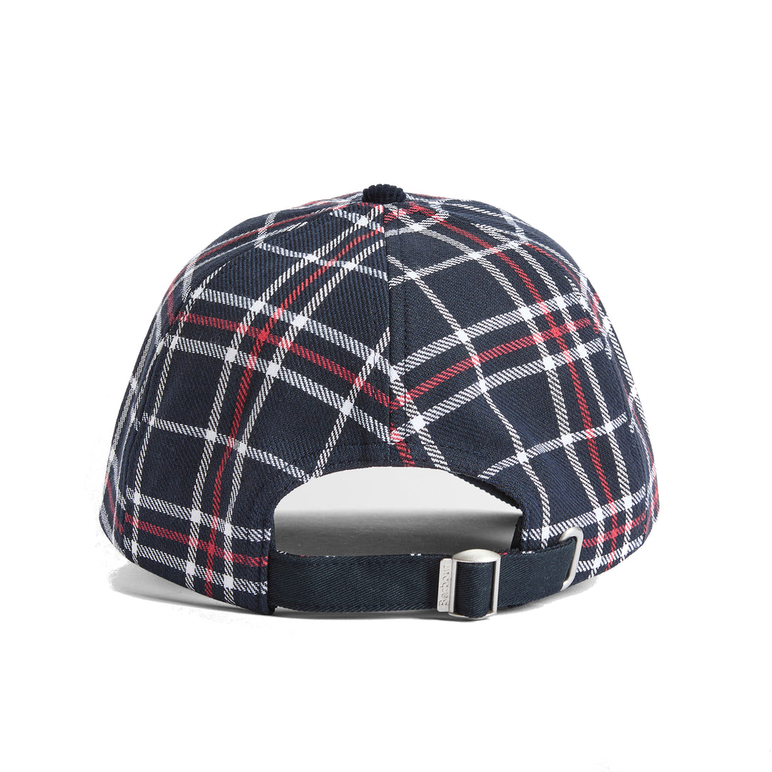 Barbour Benson Tartan Baseball Cap Navy
