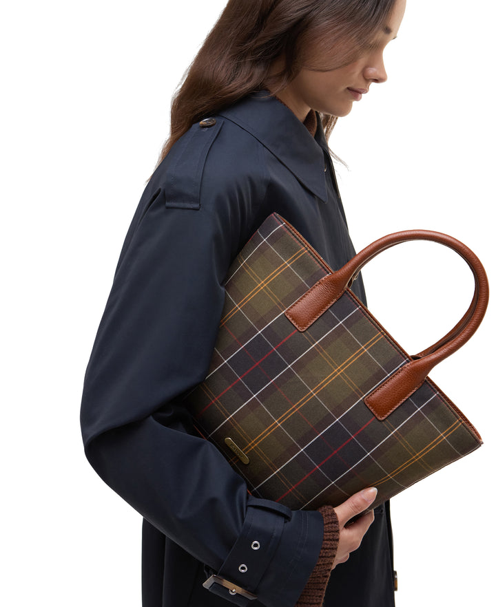 BARBOUR BIRCH TARTAN TOTE BAG