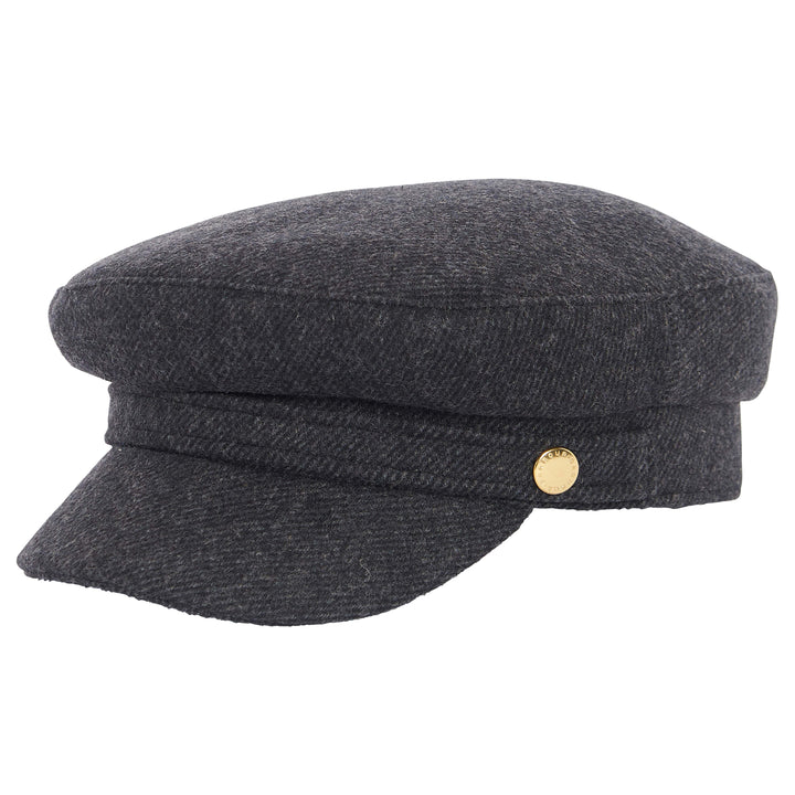 Barbour Bothal Melton Mariner Cap in Charcoal