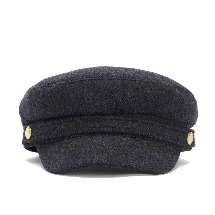 Barbour Bothal Melton Mariner Cap in Charcoal