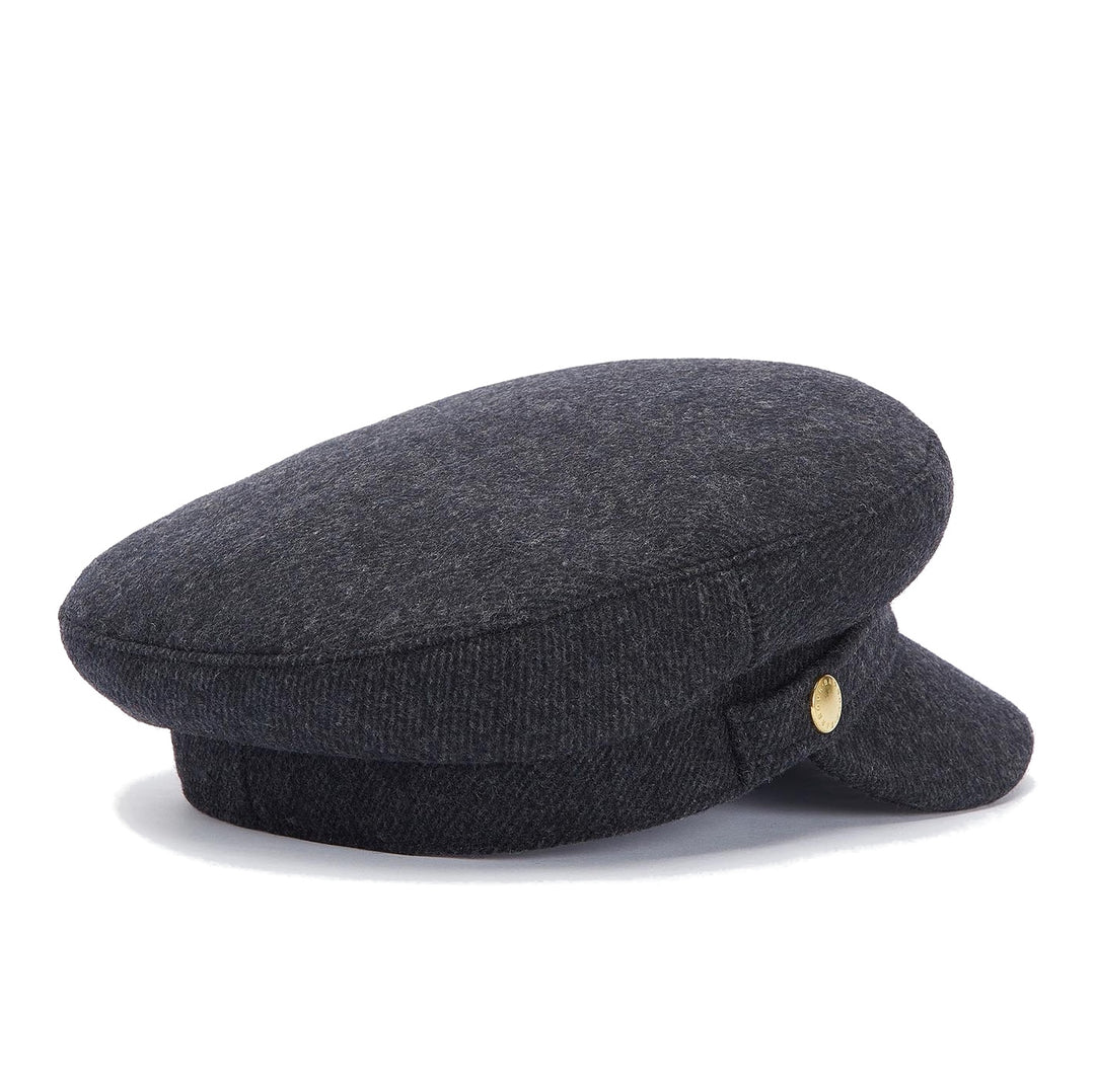 Barbour Bothal Melton Mariner Cap in Charcoal