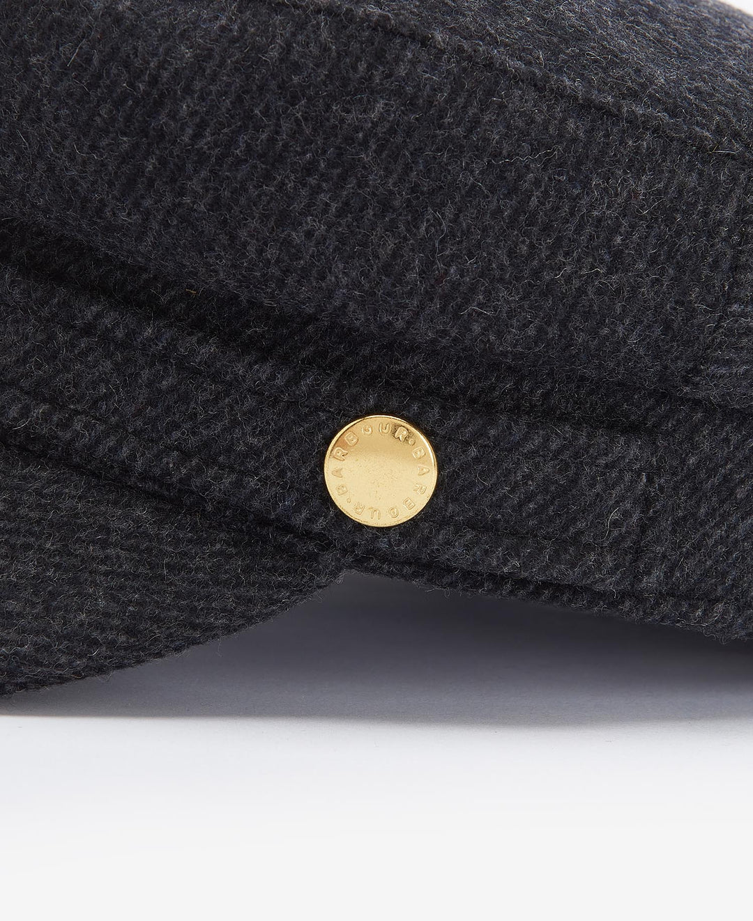 Barbour Bothal Melton Mariner Cap in Charcoal