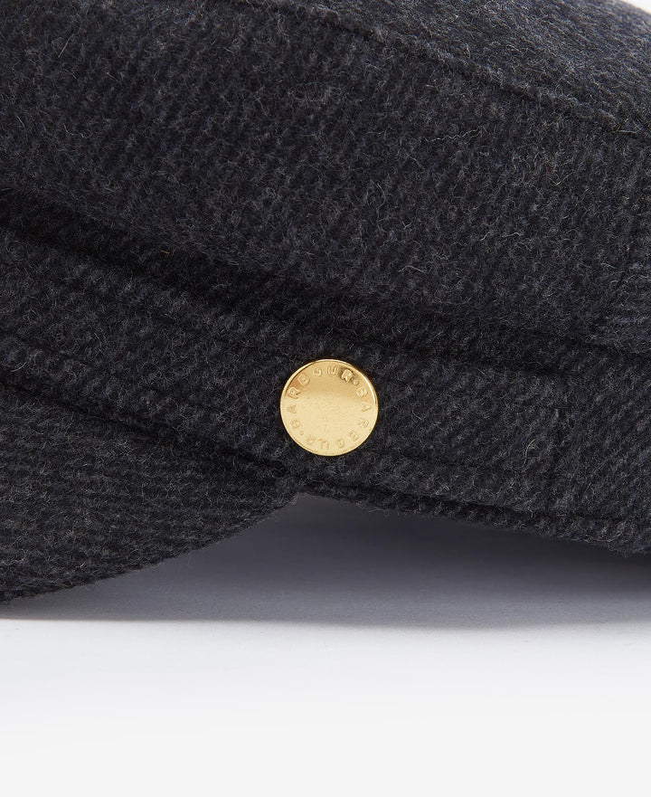 Barbour Bothal Melton Mariner Cap in Charcoal