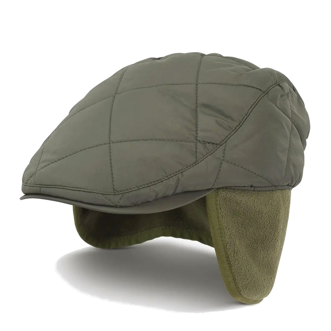 Barbour Burford Earflap Cap in Olive