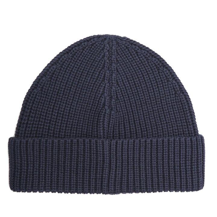 Barbour Cascade Beanie Hat in Navy Blue