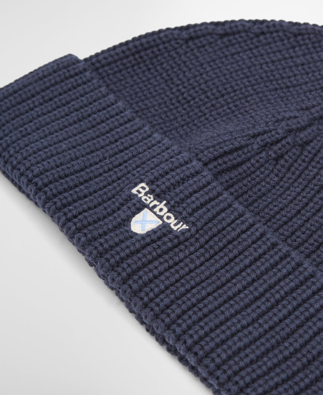 Barbour Cascade Beanie Hat in Navy Blue