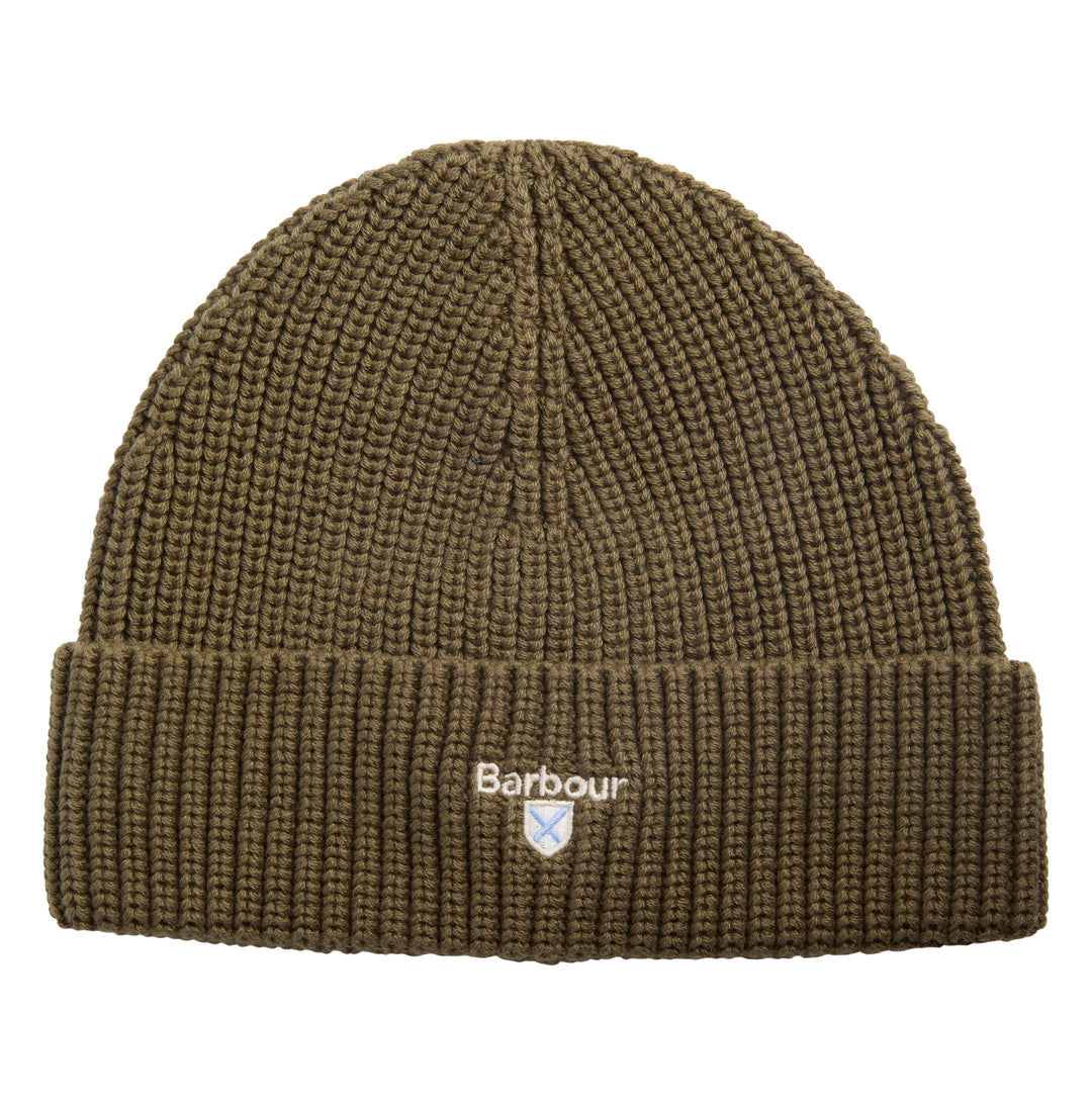Barbour Cascade Beanie Hat in Olive