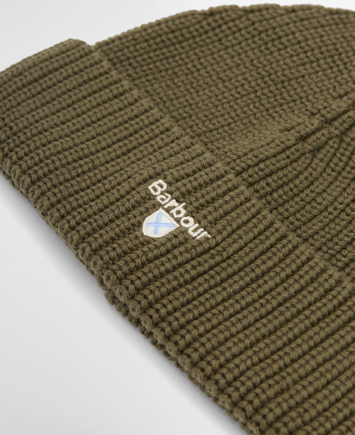 Barbour Cascade Beanie Hat in Olive