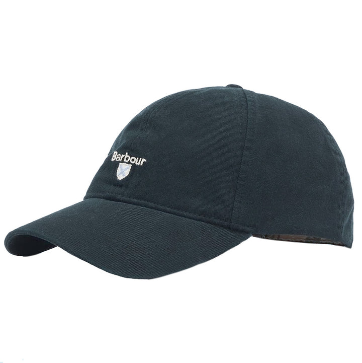 Barbour Cascade Adjustable Cotton Baseball Cap in Navy