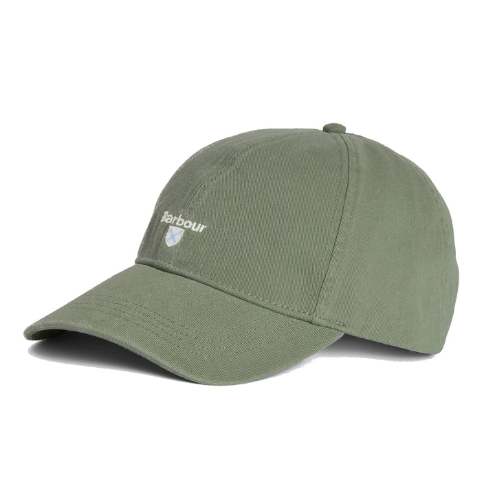 Barbour Cascade Adjustable Cotton Baseball Cap in Agave Green