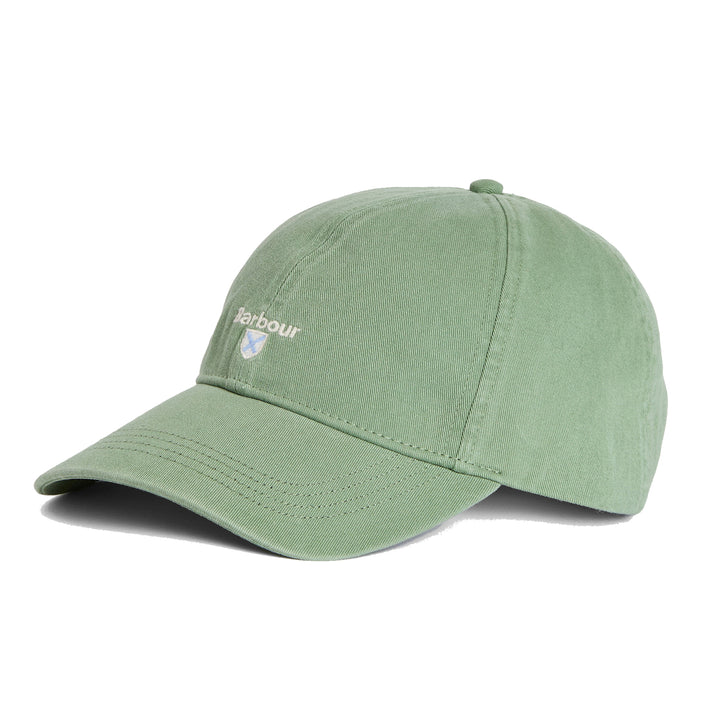 Barbour Cascade Adjustable Cotton Baseball Cap in Loden Green