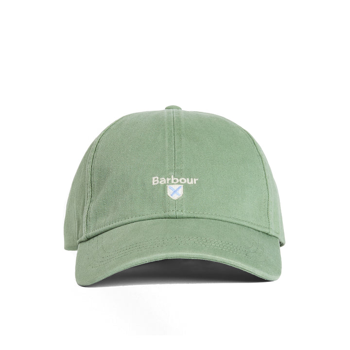 Barbour Cascade Adjustable Cotton Baseball Cap in Loden Green