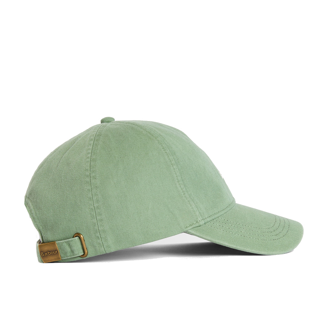 Barbour Cascade Adjustable Cotton Baseball Cap in Loden Green