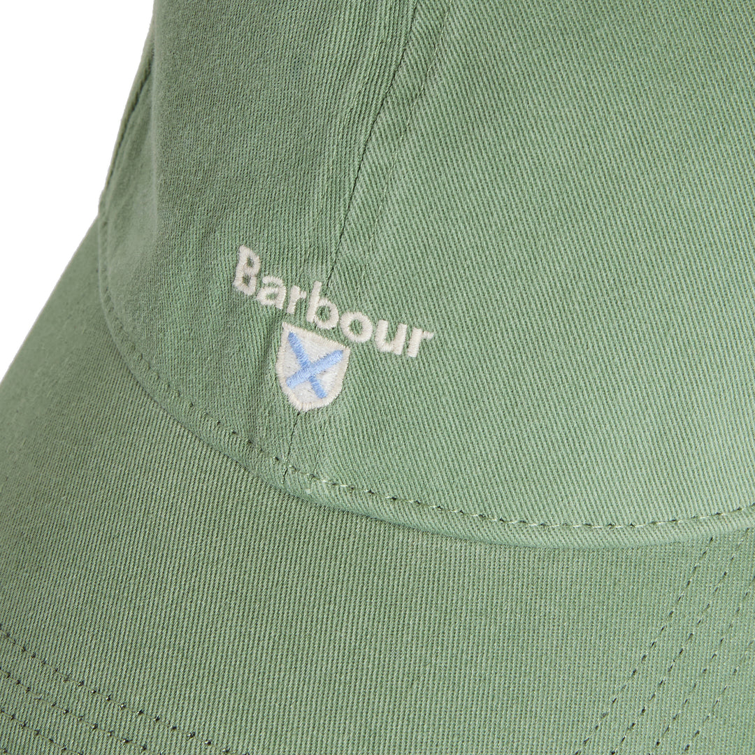 Barbour Cascade Adjustable Cotton Baseball Cap in Loden Green