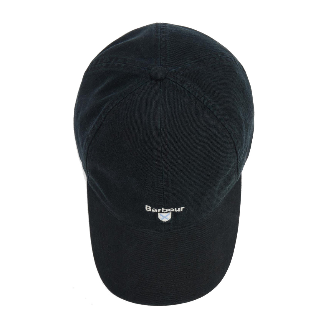 Barbour Cascade Adjustable Cotton Baseball Cap in Black