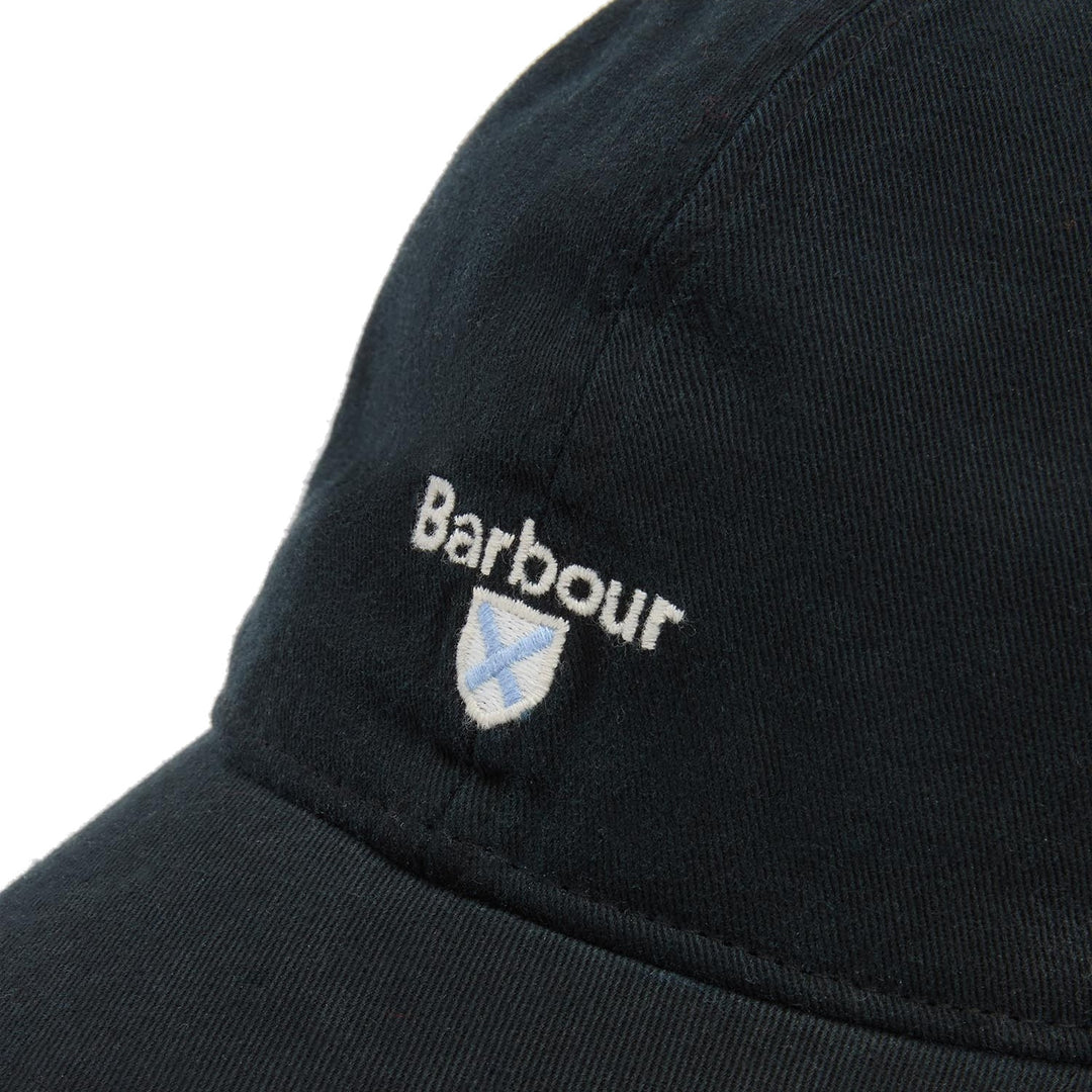 Barbour Cascade Adjustable Cotton Baseball Cap in Black