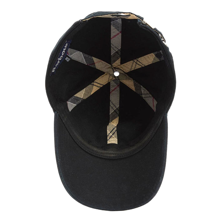 Barbour Cascade Adjustable Cotton Baseball Cap in Black