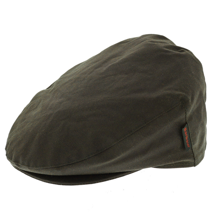 Barbour Cheviot Wax Earflap Cap in Olive