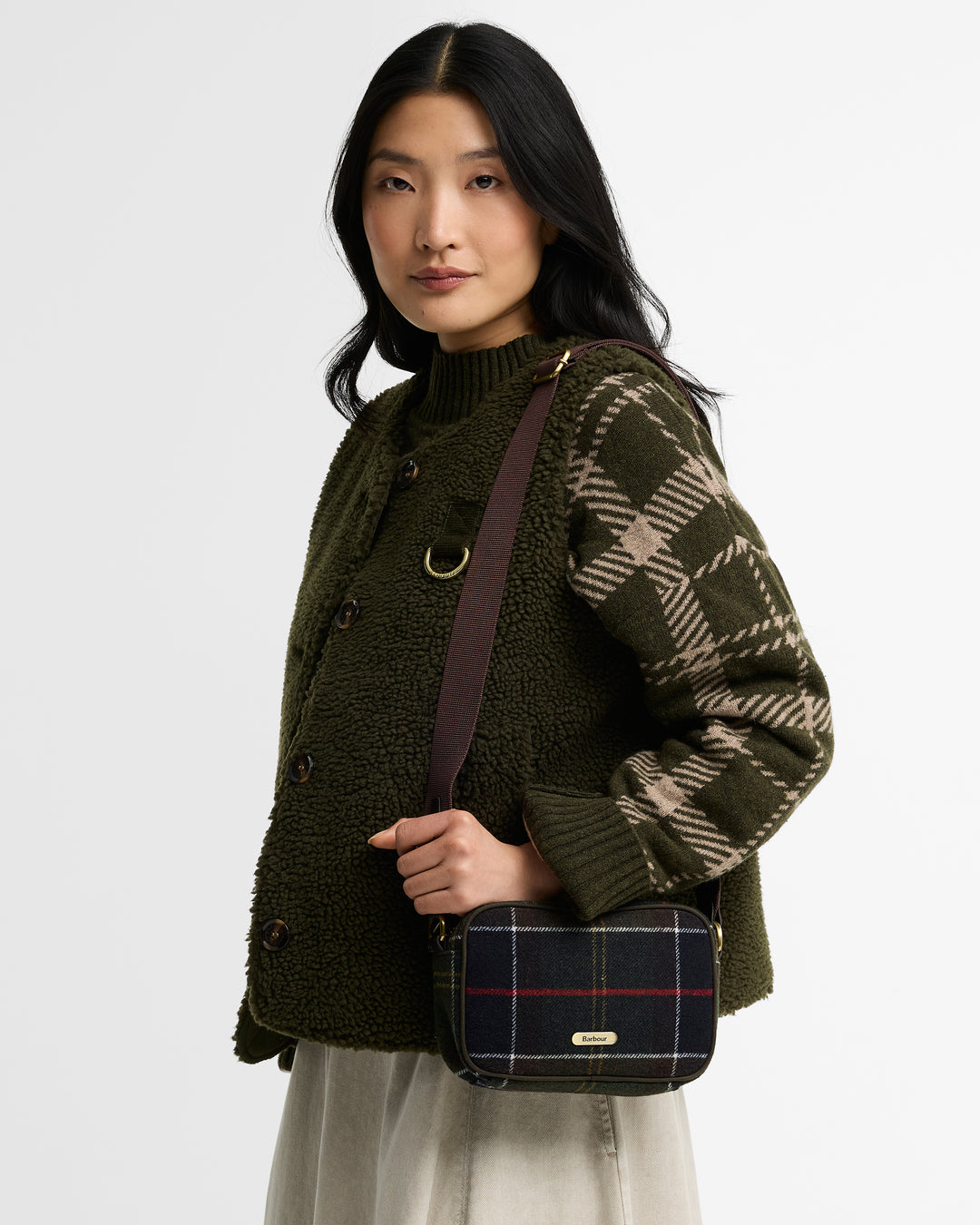 Barbour Contin Tartan Crossbody Bag