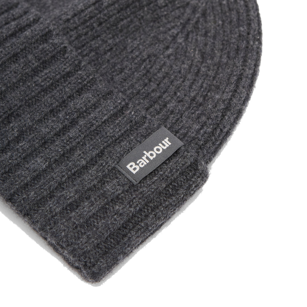 Barbour Danforth Wool & Cashmere Beanie Hat in Charcoal