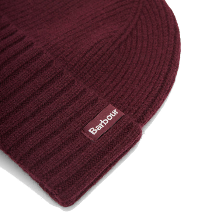 Barbour Danforth Wool & Cashmere Beanie Hat in Wine