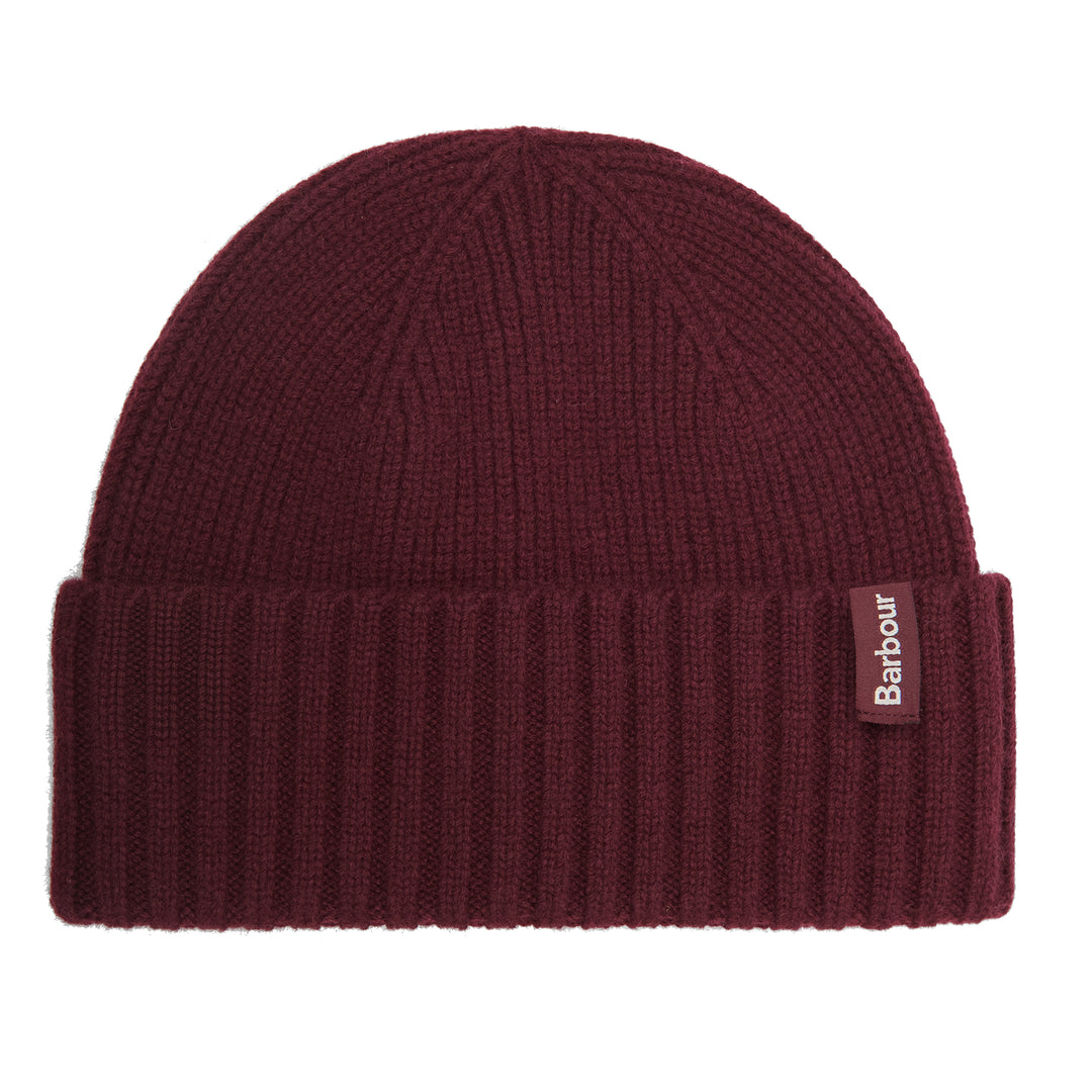 Barbour Danforth Wool & Cashmere Beanie Hat in Wine