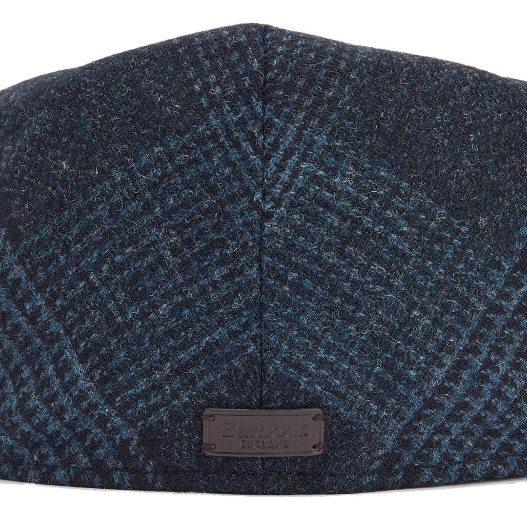 Barbour Deveron Wool Flat Cap in Navy Blue