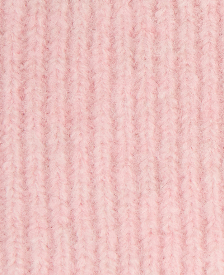 Barbour Enid Knitted Beanie Hat, Candy Pink