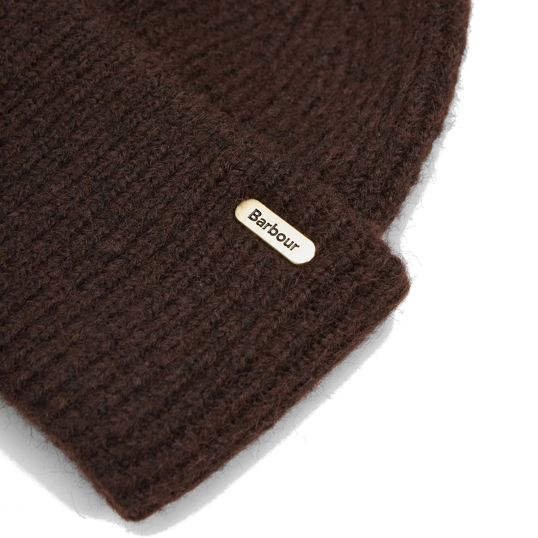 Barbour Enid Knitted Beanie Hat, Rustic