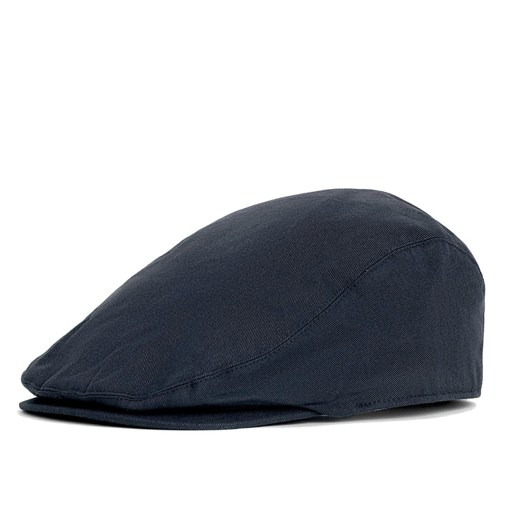 Barbour Finnean Cotton Twill Flat Cap in Navy