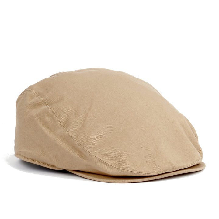 Barbour Finnean Cotton Twill Flat Cap in Sandstone