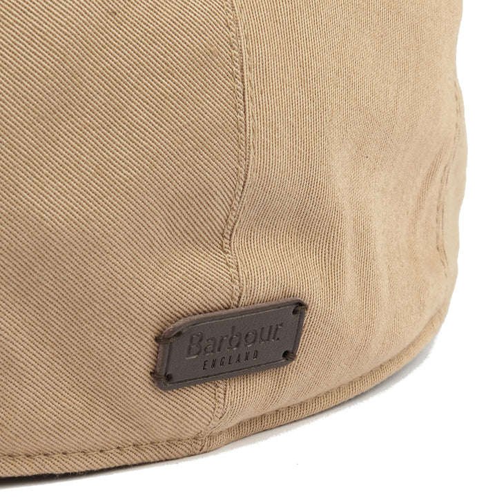 Barbour Finnean Cotton Twill Flat Cap in Sandstone