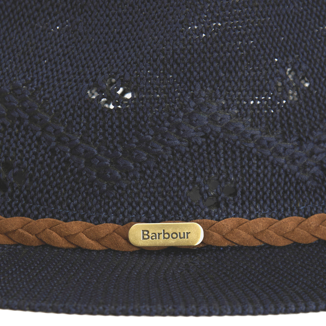 Barbour Women's Flowerdale Summer Fedora Hat in Navy
