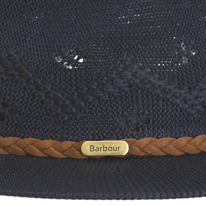 Barbour Women's Flowerdale Summer Fedora Hat in Navy