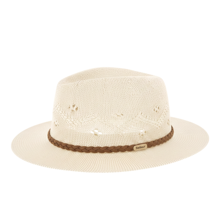 Barbour Women's Flowerdale Summer Fedora Hat in Cream