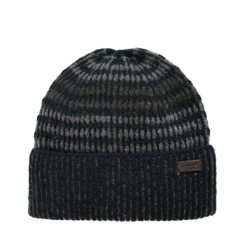 Barbour Harray Beanie Hat in Blue - The Hat Company
