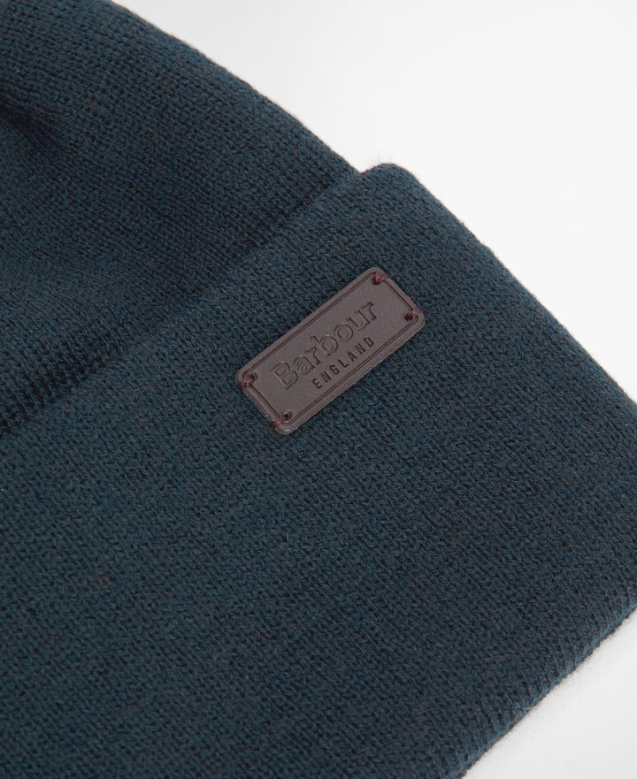 Barbour Healey Beanie Hat in Navy Blue