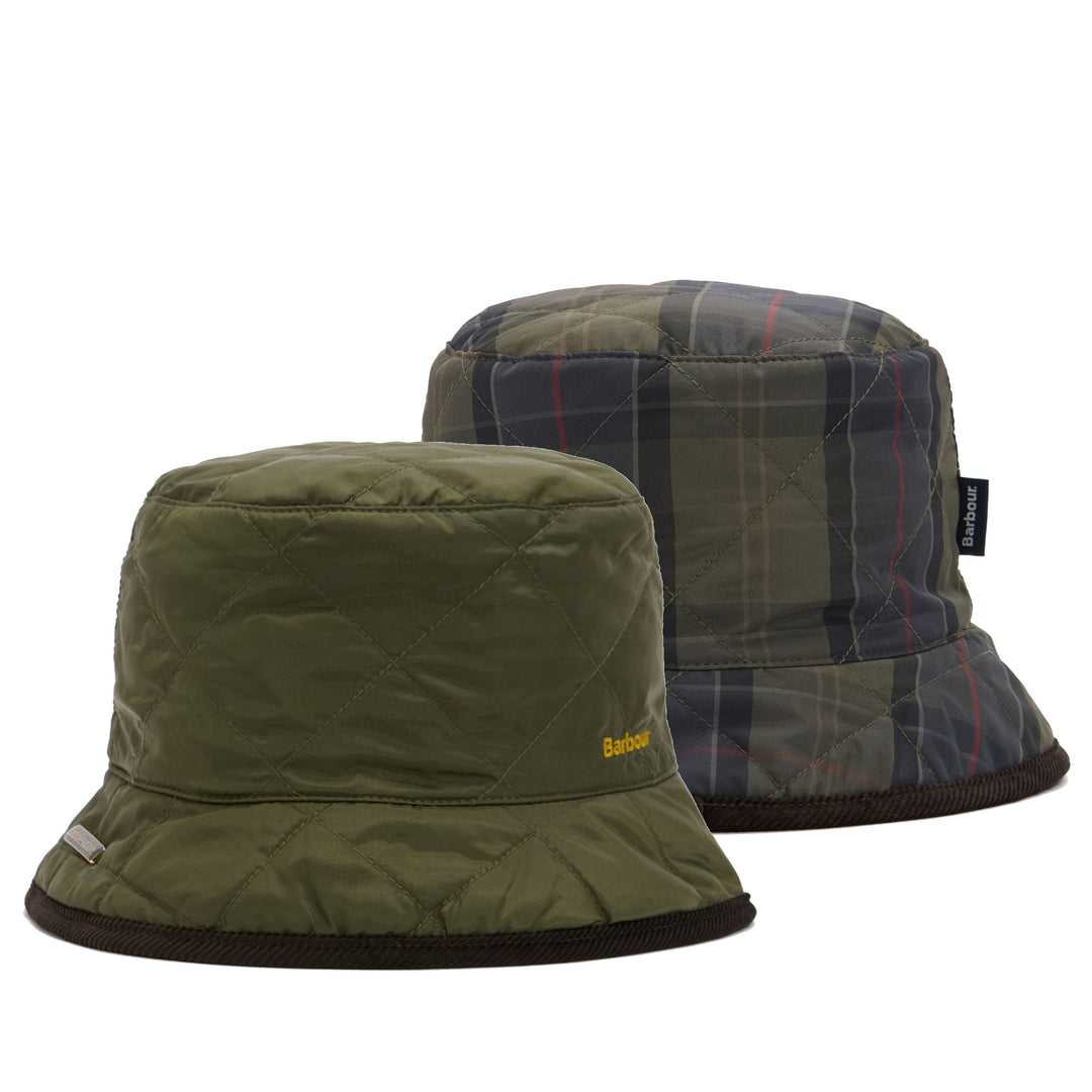 Barbour Liddesdale Reversible Bucket Hat – Olive