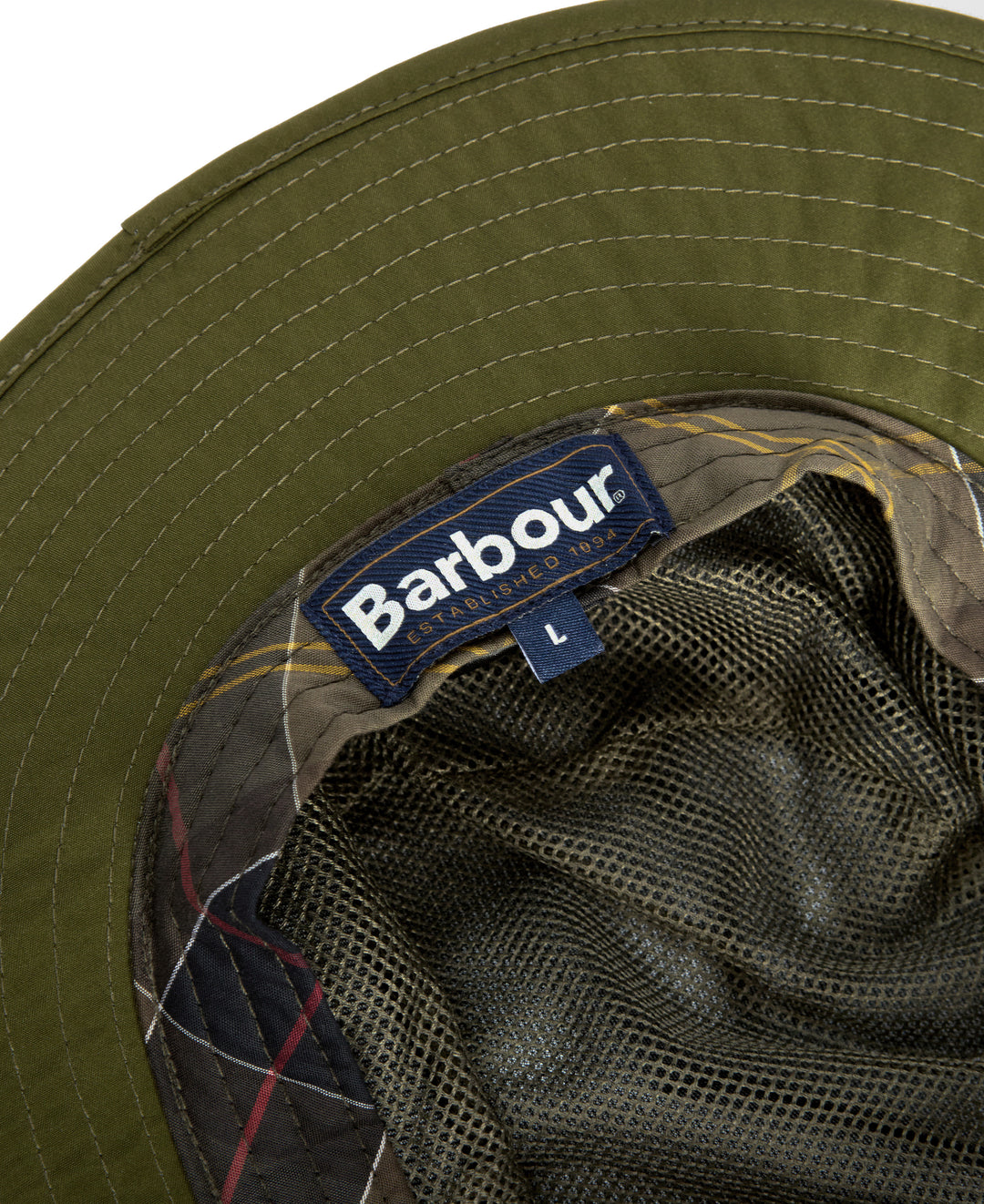 Barbour Longhall Bucket Hat – Dark Olive