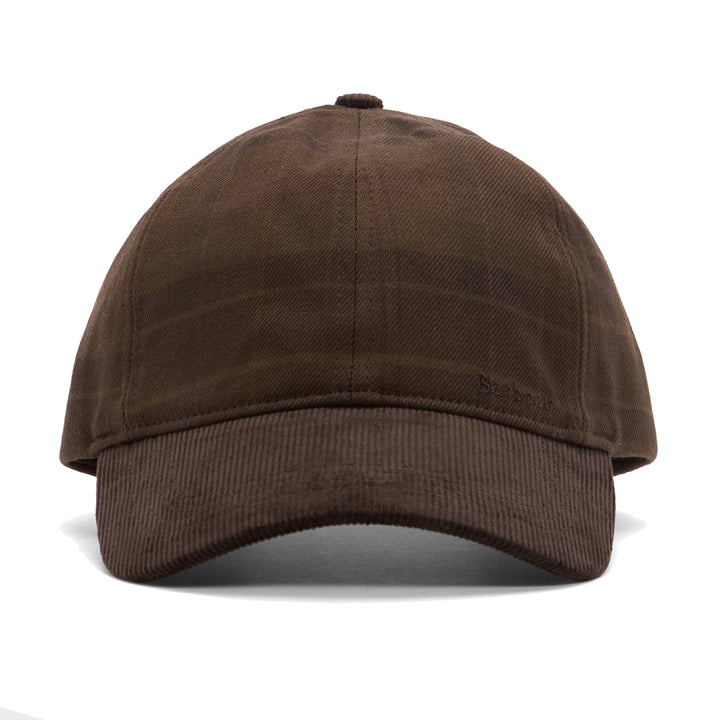 Barbour Macklow Brown Tartan & Cord Baseball Cap